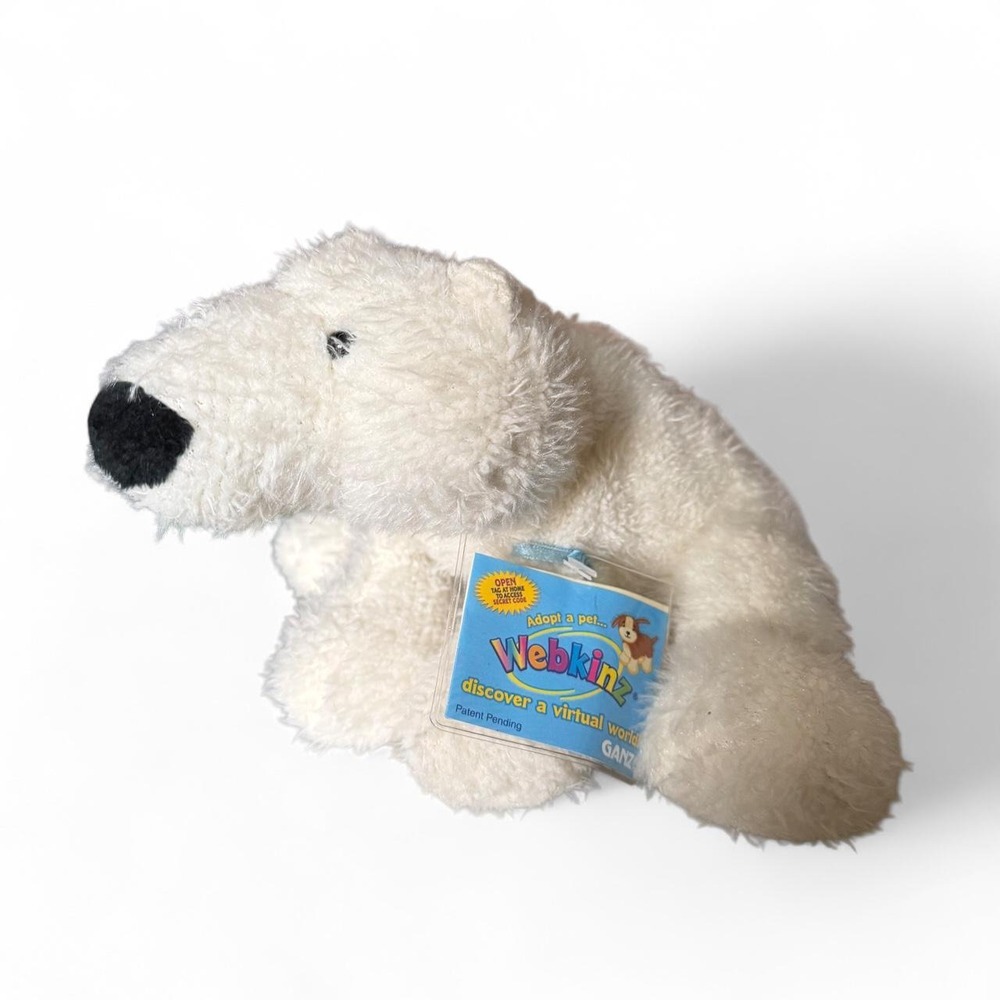 Webkinz Polar Bear plush toy with unused code